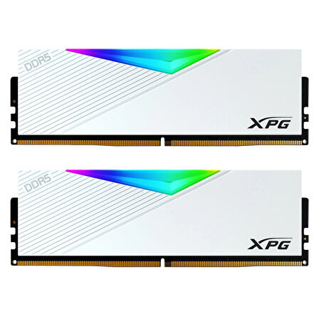 XPG Lancer Beyaz 64GB  (2x32GB) DDR5 6000Mhz RGB CL30 AX5U6000C3032G-DCLARWH Dual Kit Ram