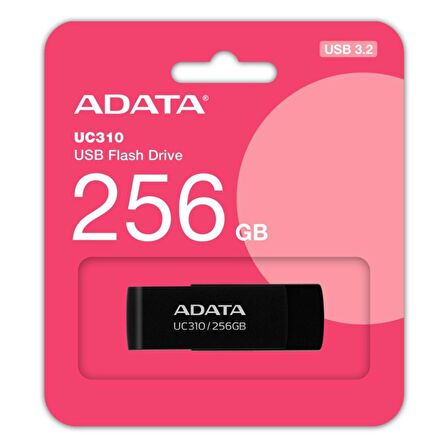 Adata UC310/256GB 256GB USB3.2 Gen1 Flash Bellek Siyah