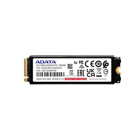 A-Data LEGEND 970 1TB NVMe Gen5 9500MB\s 8500MB\s SLEG-970-1000GCI SSD Disk 