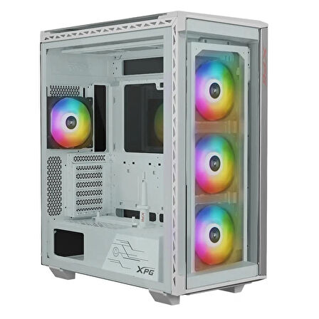 XPG Battlecruiser II ARGB White Temperli Cam USB 3.2 E-ATX Full Tower Beyaz Gaming Kasa (BATTLECRUISERIIST-WHCWW)