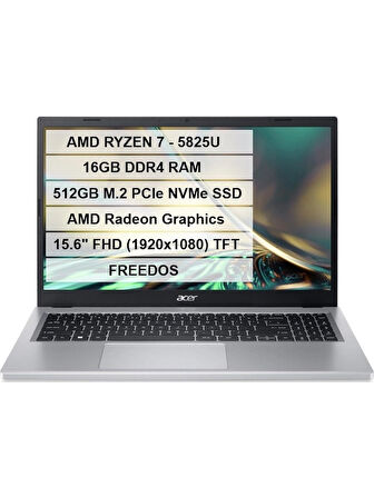 Acer Aspire Go 15 Ryzen7-5825U 16GB DDR4 512GB SSD 15.6" FHD Freedos AG15-42P-R23G