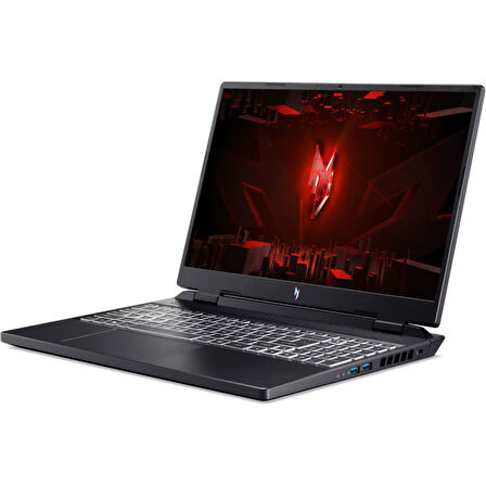 Acer Nitro 16 NH.QKBEY.005-32 Ryzen 5-7535HS 32GB 512GB SSD RTX4050-6GB W11 Home 16" WQXGA Sıvı Metal Soğutmalı Notebook