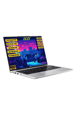 Aspire Lite Intel Core i3-N300 8GB 512GB SSD Freedos 14" WUXGA IPS Dizüstü Bilgisayar NX.KS9EY.002