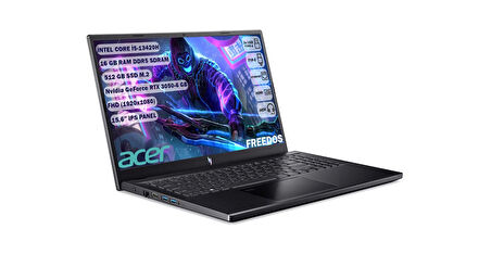 Acer Nitro V 15 ANV15-51 I5 13420H 16 GB 512 GB SSD Rtx 3050-6 GB Freedos 15.6" Fhd IPS Taşınabilir Bilgisayar NH.QNCEY.001+165
