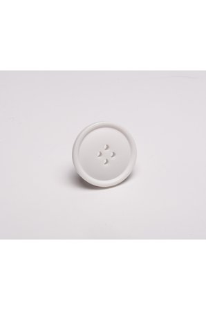 Polyester Düğme Beyaz Dev Hırka Düğmesi Gri 28mm 8 Adet