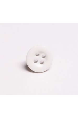 Polyester Düğme Beyaz Gömlek Düğmesi 10mm 50 Adet