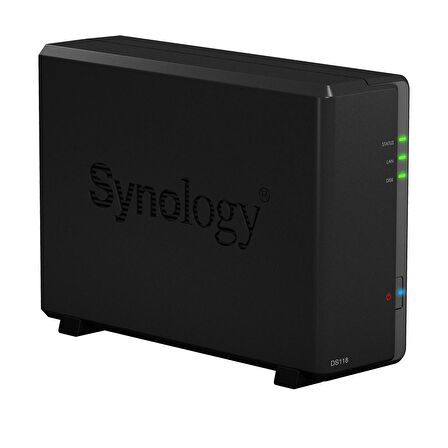 SYNOLOGY DS118 1x3.5" Disk Desteği NAS Depolama Ünitesi