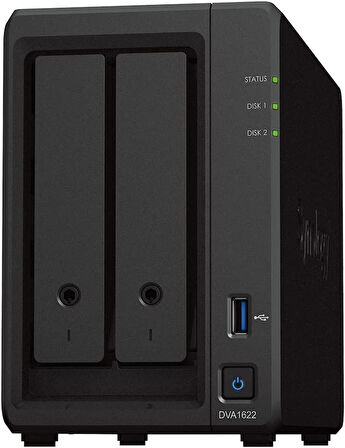 Synology DVA1622 2 Yuvalı Kişisel NAS Depolama Ünitesi