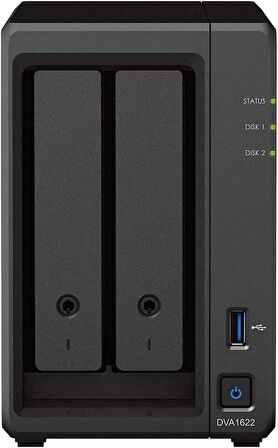 Synology DVA1622 2 Yuvalı Kişisel NAS Depolama Ünitesi