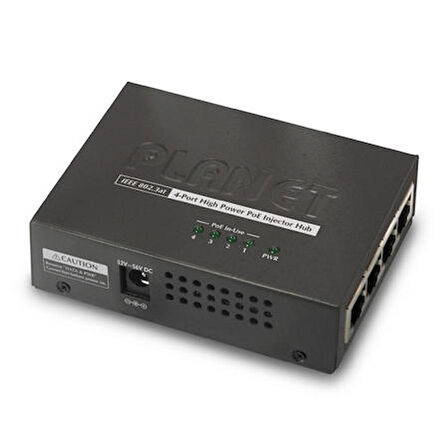 Planet PL-HPOE-460 4 Port PoE+ Injector 30.8 W PoE Switch