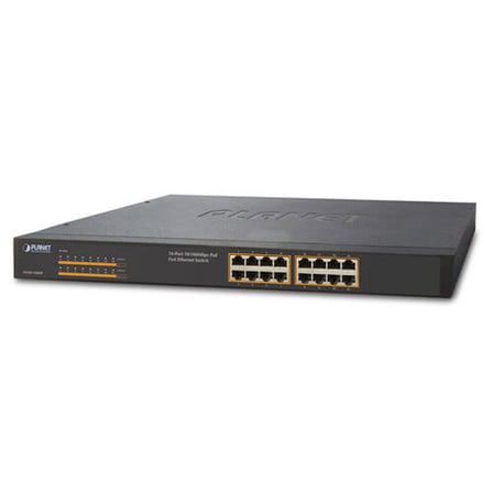 Planet PL-FNSW-1600P 16 Port 10/100Mbps Poe 125W Poe Switch