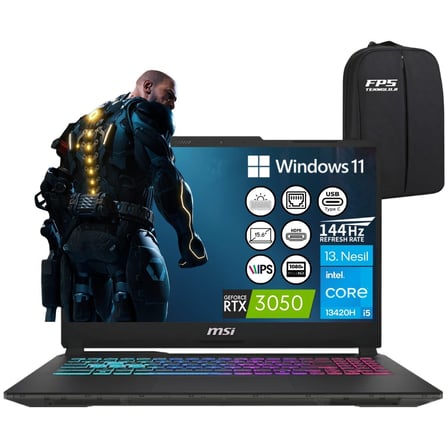 Msı Cyborg 15 A13UC-2087XTR I5-13420H RTX3050 32GB Ram 1tb SSD 15.6" Fhd IPS 144Hz W11 Taşınabilir Bilgisayar