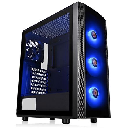 Thermaltake Versa J25 Tempered Glass RGB 120mmx3 Fanlı Siyah MidTower Oyuncu Kasası