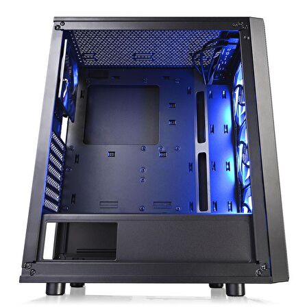 Thermaltake Versa J25 Tempered Glass RGB 120mmx3 Fanlı Siyah MidTower Oyuncu Kasası