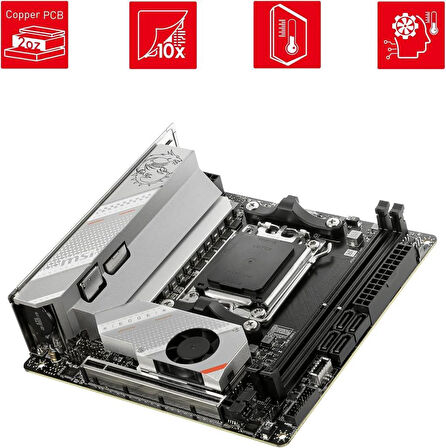 MSI Mpg B650I Edge Wi-Fi AMD AM5 DDR5 Mini ITX Anakart