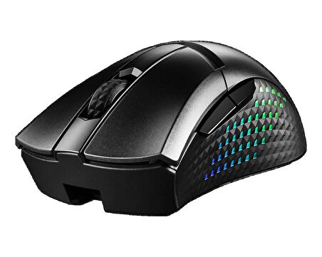 MSI GG CLUTCH GM51 LIGHTWEIGHT WIRELESS GAMING MOUSE MAX 26000 DPI OPTIK SENSOR 7KEY WITH WHEEL RGB LED MYSTIC LIGHT KABLOSUZ OYUNCU FARESI