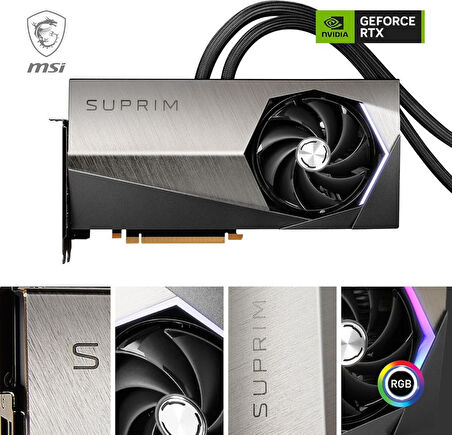 MSI VGA GEFORCE RTX 4090 SUPRIM LIQUID X 24G RTX4090 24GB GDDR6X 384B DX12 PCIE 4.0 X16 (3XDP 1XHDMI) Ekran Kartı