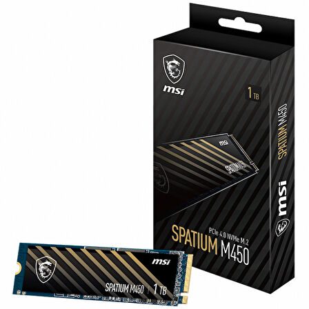 MSI Spatium M450 1TB 3600/3000MB/s PCIe NVMe M.2 SSD Disk