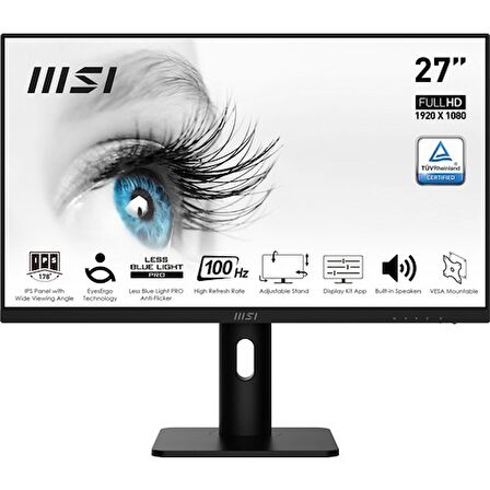 MSI 27" PRO MP273AP 100 Hz IPS FHD ANTI-GLARE Monitör