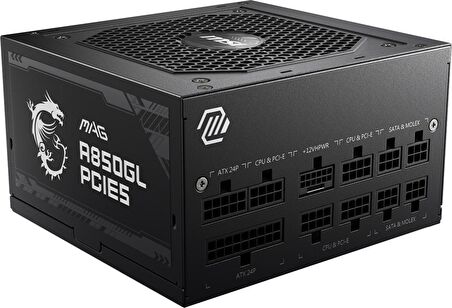 MSI PSU MAG A850GL PCIE5 850W 80+ GOLD FULL MODULAR POWER SUPPLY