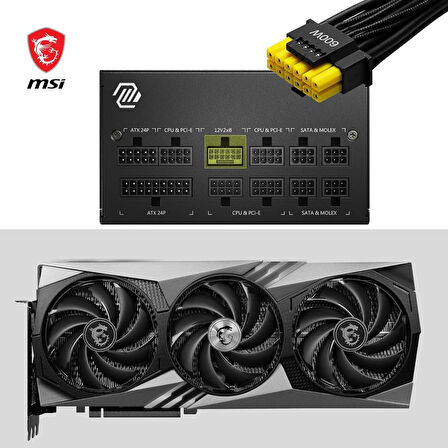 MSI MAG A850GL Gen5 850 W Power Supply - Outlet