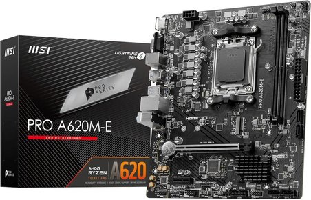 MSI Pro A620M-E AMD AM5 DDR5 Micro ATX Anakart Teşhir