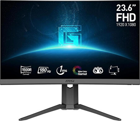 MSI G24C6P E2 23.6" 1 ms Full HD Curved 180 Hz Oyuncu Monitörü - Outlet