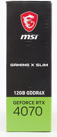 MSI RTX 4070 Gaming X Slim 12G 192 Bit GDDR6X 12 GB Ekran Kartı