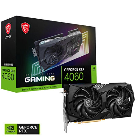 MSI GeForce RTX 4060 GAMING 8G GDDR6 128Bit DX12 DLSS 3 Gaming (Oyuncu) Ekran Kartı
