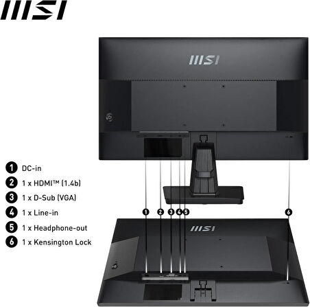 MSI PRO MP251 24.5" 1 ms Full HD IPS 100 Hz Monitör - Teşhir