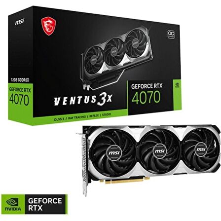 MSI VGA GEFORCE RTX 4070 VENTUS 2X E 12G OC RTX4070 12GB GDDR6X 192B DX12 PCIE 4.0 X16 (3XDP 1XHDMI)