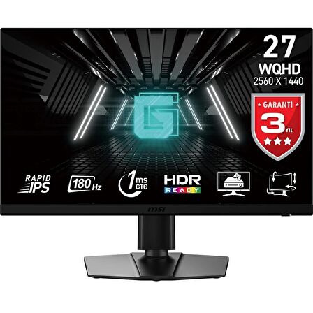 MSI G272QPF E2 WQHD RAPID IPS 180HZ 1MS 27" FREESYNC PREMIUM FLAT PIVOT GAMING MONİTÖR