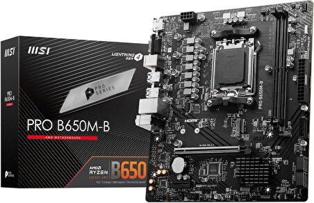 MSI Pro B650M-B AMD AM5 DDR5 Micro ATX Anakart - Teşhir