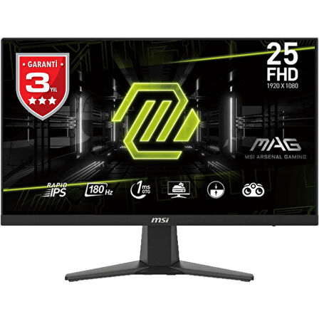 MSI MAG 256F 24.5" FHD FLAT RAPID IPS 180HZ 1MS FREESYNC GAMING MONITOR