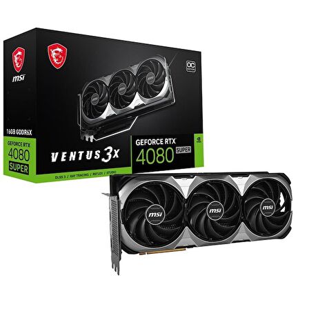 MSI RTX4080 SUPER 16GB VENTUS 3X OC GDDR6X 256bit HDMI DP PCIe 16X v4.0