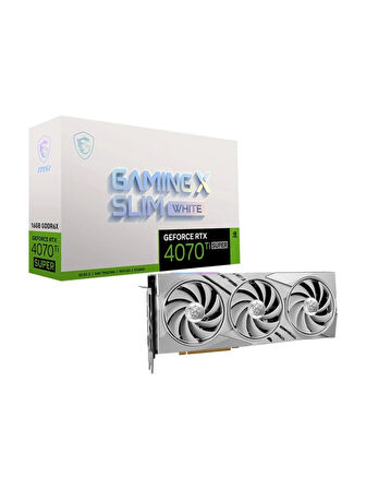 MSI RTX4070TI SUPER GAMING X SLIM WHITE 16G GDDR6X 256BIT 16GB EKRAN KARTI