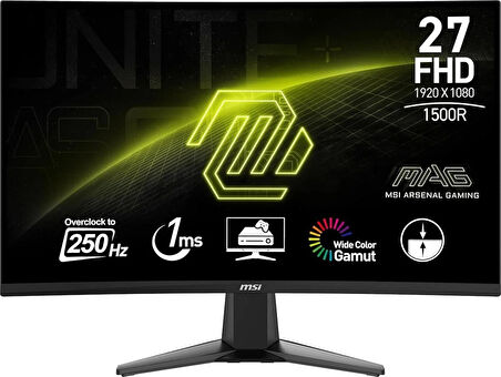 MSI MAG 27C6X 27" FHD CURVE VA 250HZ(OC) 1MS ADAPTIVE-SYNC GAMING MONITOR