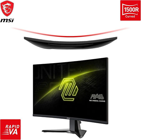 MSI MAG 27C6F 27" FHD CURVE RAPID VA 180HZ 1MS ADAPTIVE-SYNC GAMING MONITÖR