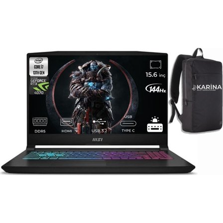 MSI Msı Katana 15 B13VGK-1874XTR Intel Core I7 13620H 16GB 1tb SSD RTX4070 W11P 15.6" Fhd 144Hz & B13VGK1874XTRK41