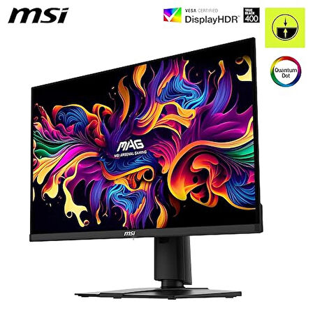 MSI MAG 271QPX QD-OLED E2 26.5” WQHD  FLAT QD-OLED 240HZ 0.03MS FREESYNC PIVOT GAMING MONİTÖR