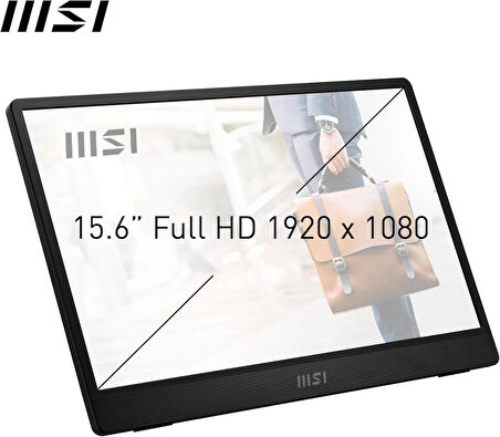 MSI PRO MP161 E2U 15.6" FHD FLAT IPS 60HZ 4MS ADAPTIVE-SYNC PORTATIF MONITOR