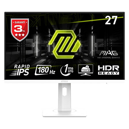 MSI MAG 274PFW 27'' 180Hz 1ms FHD Rapid IPS Beyaz Gaming (Oyuncu) Monitör