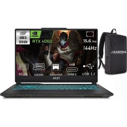 MSI Msı Cyborg 15 I5-13420H A13VF-1204XTR-20 16GB 512GB RTX4060 8gb Freedos 15.6" Full Hd Taşınabilir Bilgisayar & A13VF1204XTRK20