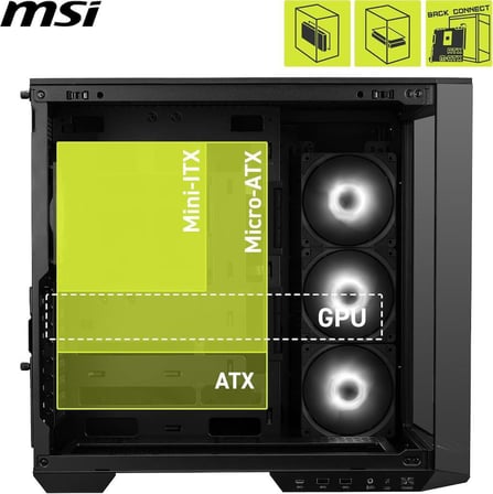 MSI MAG Pano 100R PZ ARGB Fanlı ATX Oyuncu Kasası - TEŞHİR