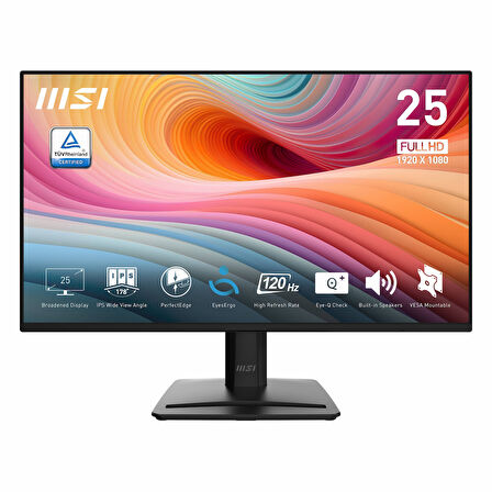 MSI Pro E2 MP252 24.5" 120Hz 1Ms HDMI+DP HDR FullHD Adaptive-Sync IPS Vesa Monitör