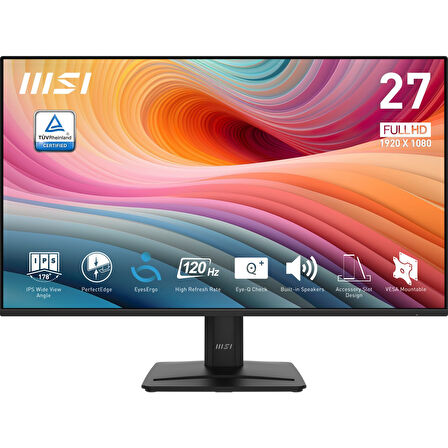 Msı 27" Pro MP275 E2 1920X1080 (Fhd) Flat IPS 120HZ 1ms Adaptıve-Sync Monıtor