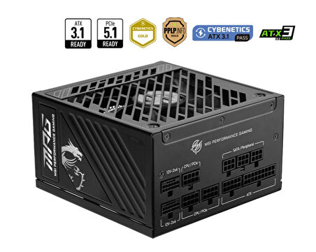 MSI MAG A1000GS PCIE5 1000W 80+ Gold Full Modüler Power Supply