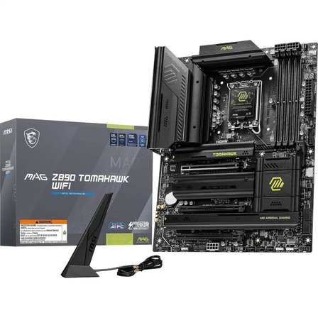 MSI, Mag Z890 Tomahawk Wifi Soket 1851 Ddr5 9200Mhz(oc) Usb 20Gbps 4Xm.2 2Xtb4 Hdmi Display 5G Lan Wifi 7 Atx, 7E32-001R Teşhir