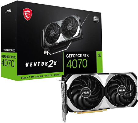 MSI VGA GEFORCE RTX 4070 VENTUS 2X E1 12G OC