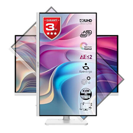 MSI MODERN MD272UPHW 27″ 60Hz 4Ms 4K UHD Adaptive Sync IPS Pivot Monitör